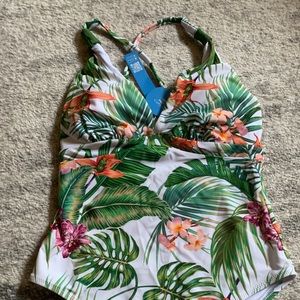 NWT - Cupshe Floral One-Piece